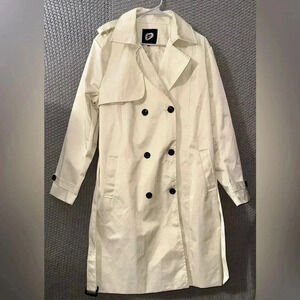 Garemcy Women's Long Waterproof Trench Coat Double Breasted Classic Lapel Belted